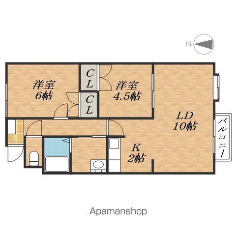 CREACOATⅠ(2LDK/1階)の間取り写真
