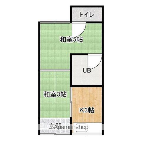 森荘(2K/2階)の間取り写真