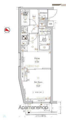 LOG練馬駅前(1DK/4階)の間取り写真