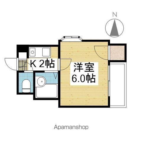リリーフレジデンス清水町(1K/4階)の間取り写真