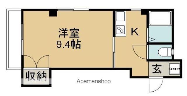 ジョルネ(1K/2階)の間取り写真