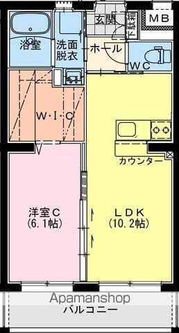 ALBA TERRACE(1LDK/5階)の間取り写真