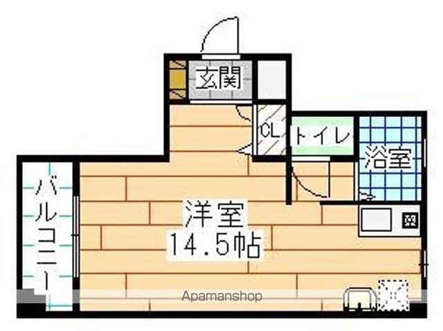 ファブフラット(ワンルーム/3階)の間取り写真
