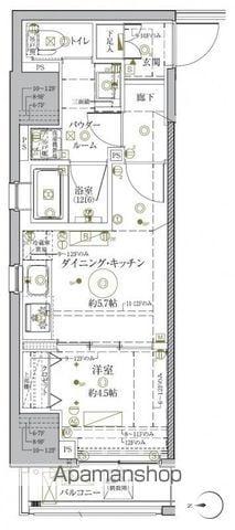 クレイシア秋葉原ラグゼスウィート(1DK/3階)の間取り写真