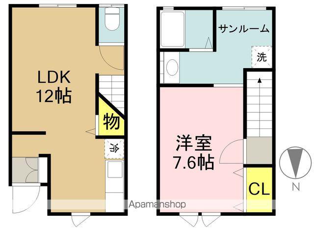 アメニティハイム(1LDK/1階)の間取り写真