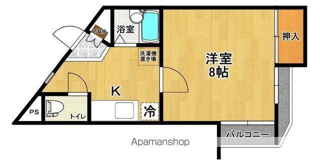 グレース神明(1K/2階)の間取り写真
