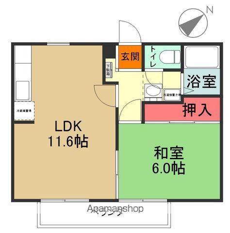 メゾンドTM(1LDK/1階)の間取り写真