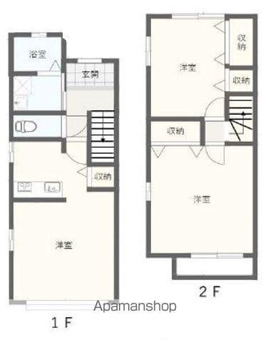 サニーヒルズ(2LDK/2階)の間取り写真