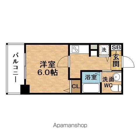 PRESSANCETENJINBASHIDIOLE(1K/9階)の間取り写真