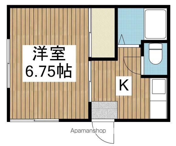 第13べるハウス(1K/1階)の間取り写真