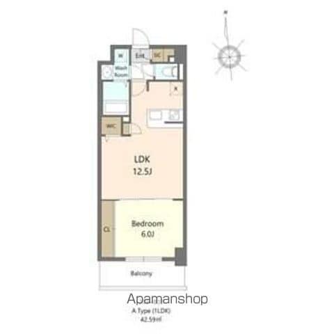 S-RESIDENCE大濠公園ACHIEVE(1LDK/8階)の間取り写真