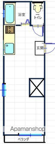 ホワイトコーポ松山第二(ワンルーム/1階)の間取り写真