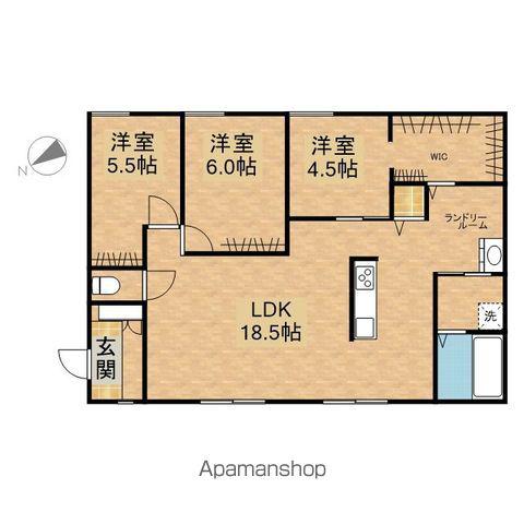 中央本線 多治見駅 徒歩47分 1階建 新築(3SLDK)の間取り写真