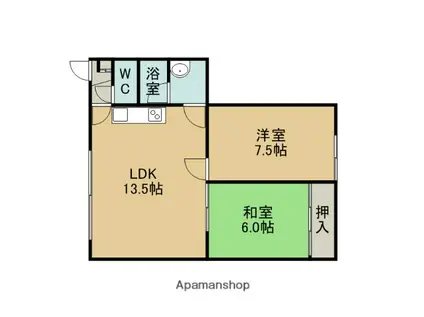 リアトリス(2LDK/2階)の間取り写真