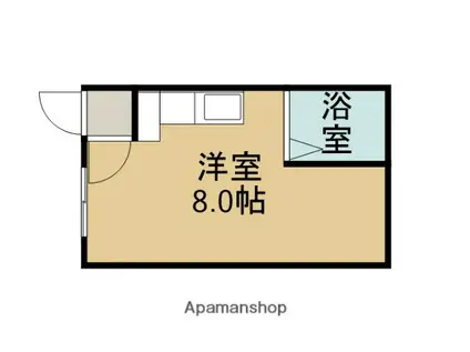 ハイツアルファU(ワンルーム/1階)の間取り写真