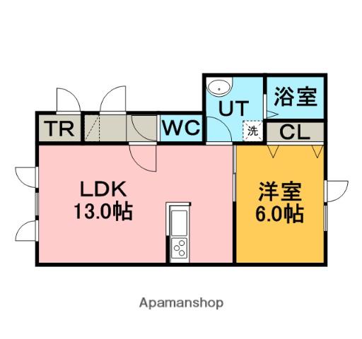 レインボーハウスSTELLA(1LDK/2階)の間取り写真