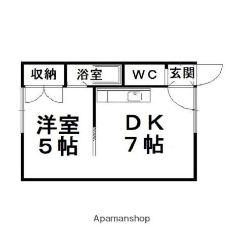 コーポ小野(1DK/2階)の間取り写真