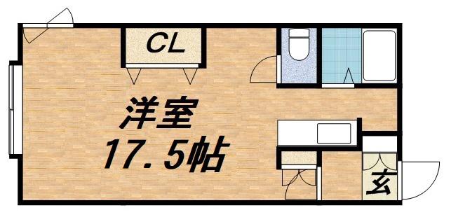 CASA PEARL PIERCE Ⅱ(1K/2階)の間取り写真