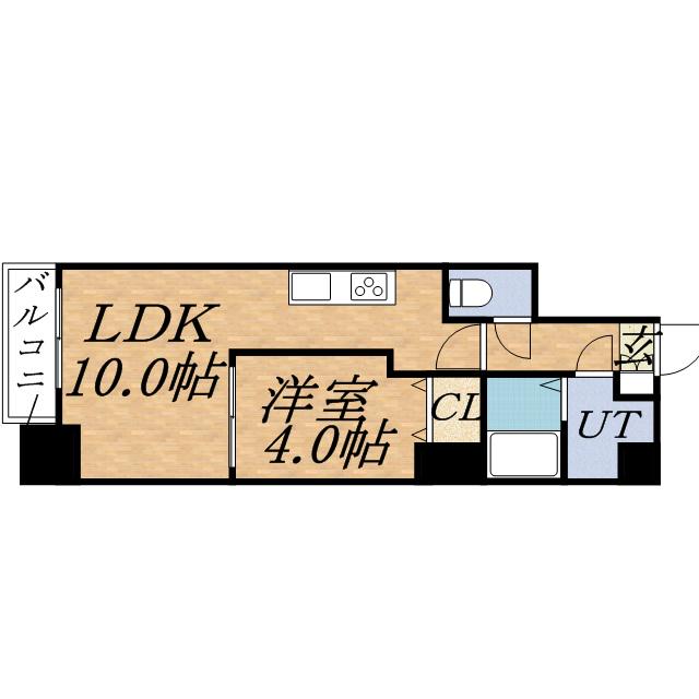 PRIME URBAN札幌医大前(1LDK/5階)の間取り写真