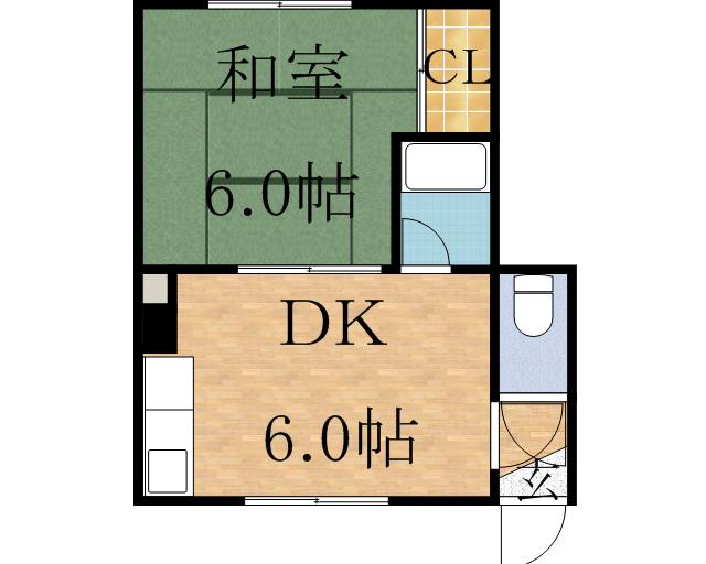 セ・ザンヌIII(1DK/2階)の間取り写真