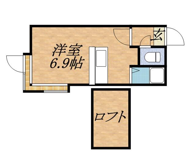 ロイヤルリラ(1K/2階)の間取り写真