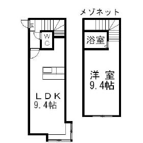 ソニア円山(1LDK/2階)の間取り写真