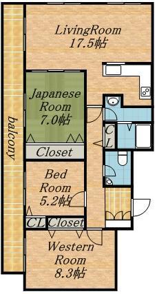 フロムファースト139(3LDK/6階)の間取り写真