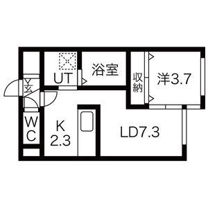 FAIRY LULU(1LDK/4階)の間取り写真