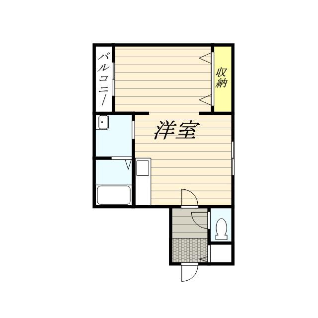 キャトルセゾン(1LDK/3階)の間取り写真