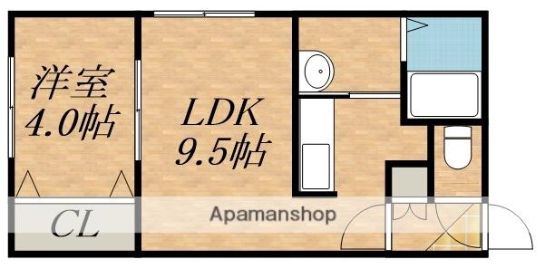 プレシェルト創成川イースト A棟(1LDK/3階)の間取り写真