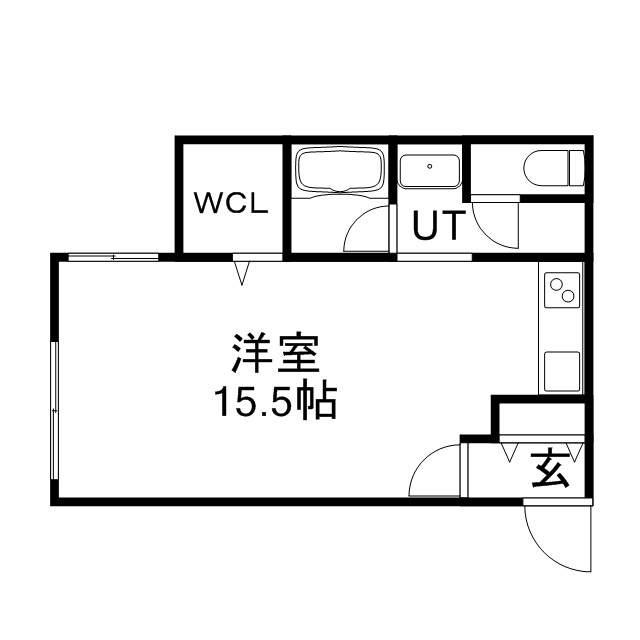 FINEST08BLD(ワンルーム/3階)の間取り写真
