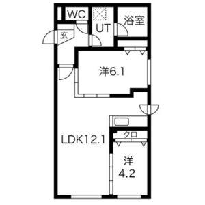 BALBONI表参道(2LDK/3階)の間取り写真