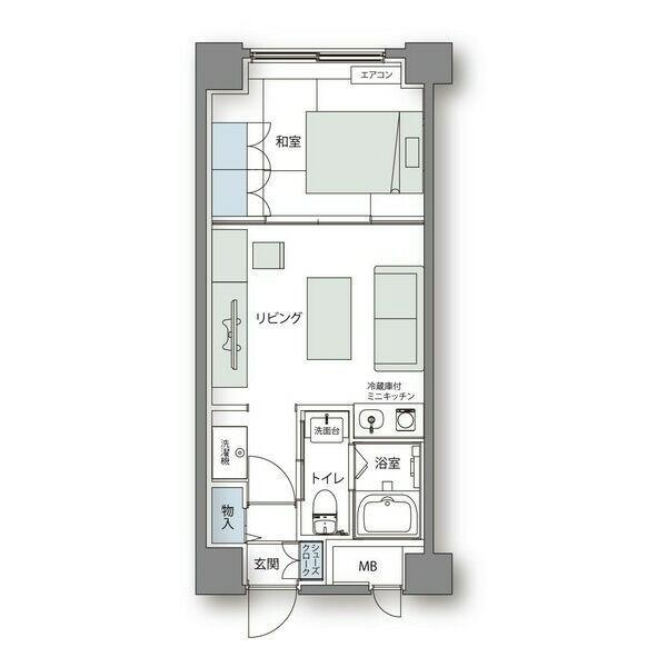 アルファコンフォート札幌(1DK/11階)の間取り写真