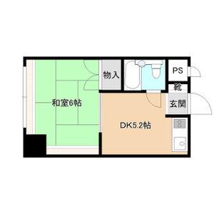 ロジェ札幌25(1DK/7階)の間取り写真