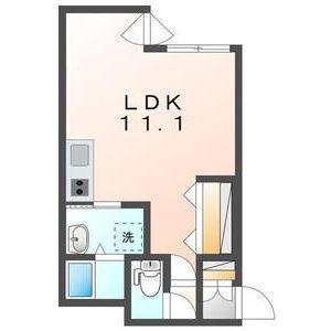 COFFRET東札幌42(ワンルーム/4階)の間取り写真