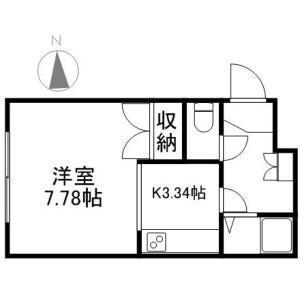 PLAZA IN 912(1K/3階)の間取り写真