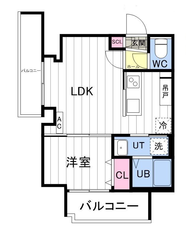 ASTER N13(1LDK/7階)の間取り写真