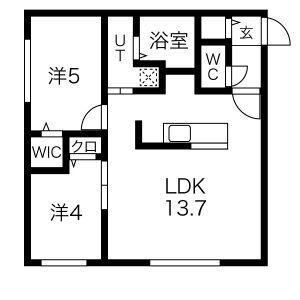 PRECIOUS KOTONI 契約開始3(2LDK/4階)の間取り写真