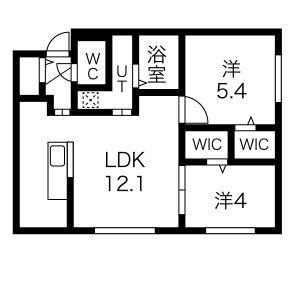 PRECIOUS KOTONI 契約開始3(2LDK/2階)の間取り写真
