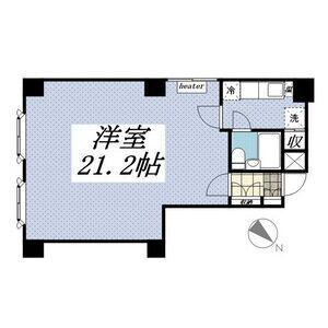 南1条グランドハイツ(1K/2階)の間取り写真