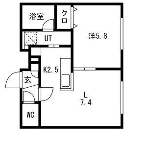 EINMAL6(1LDK/4階)の間取り写真