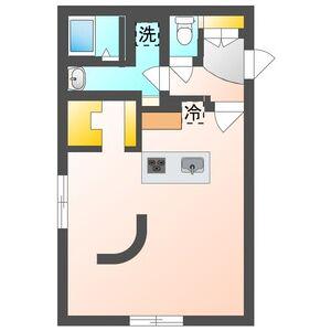 レブニーズ ザ・レジデンス 月寒中央(1LDK/4階)の間取り写真