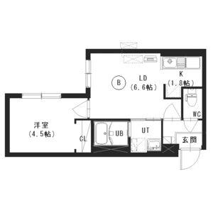 CEFIRO MANZONI (1LDK/3階)の間取り写真