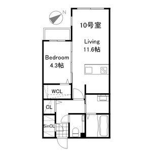 PREMIER IST KOTONI STA(1LDK/2階)の間取り写真