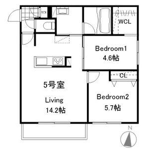 SERENITE医大南(2LDK/3階)の間取り写真