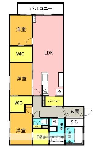 LEIALII511(2SLDK/4階)の間取り写真