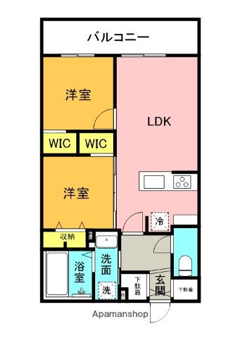LEIALII511(2LDK/3階)の間取り写真