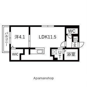 ブランシャールMH幌平橋(1LDK/3階)の間取り写真