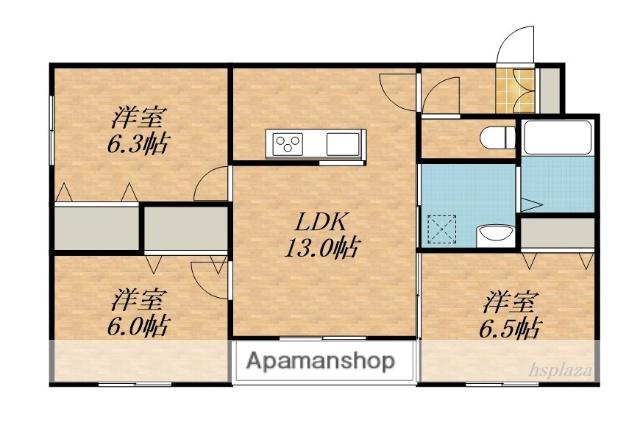 SOIR(3LDK/1階)の間取り写真