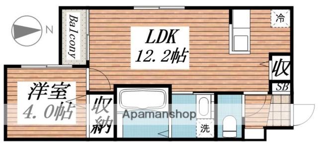 LE TOILE DU NORD(1LDK/5階)の間取り写真